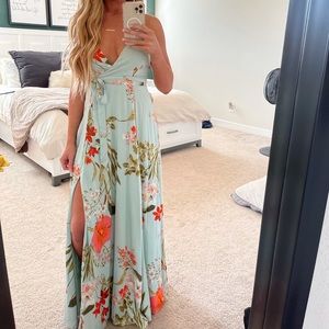 Maxi wrap dress